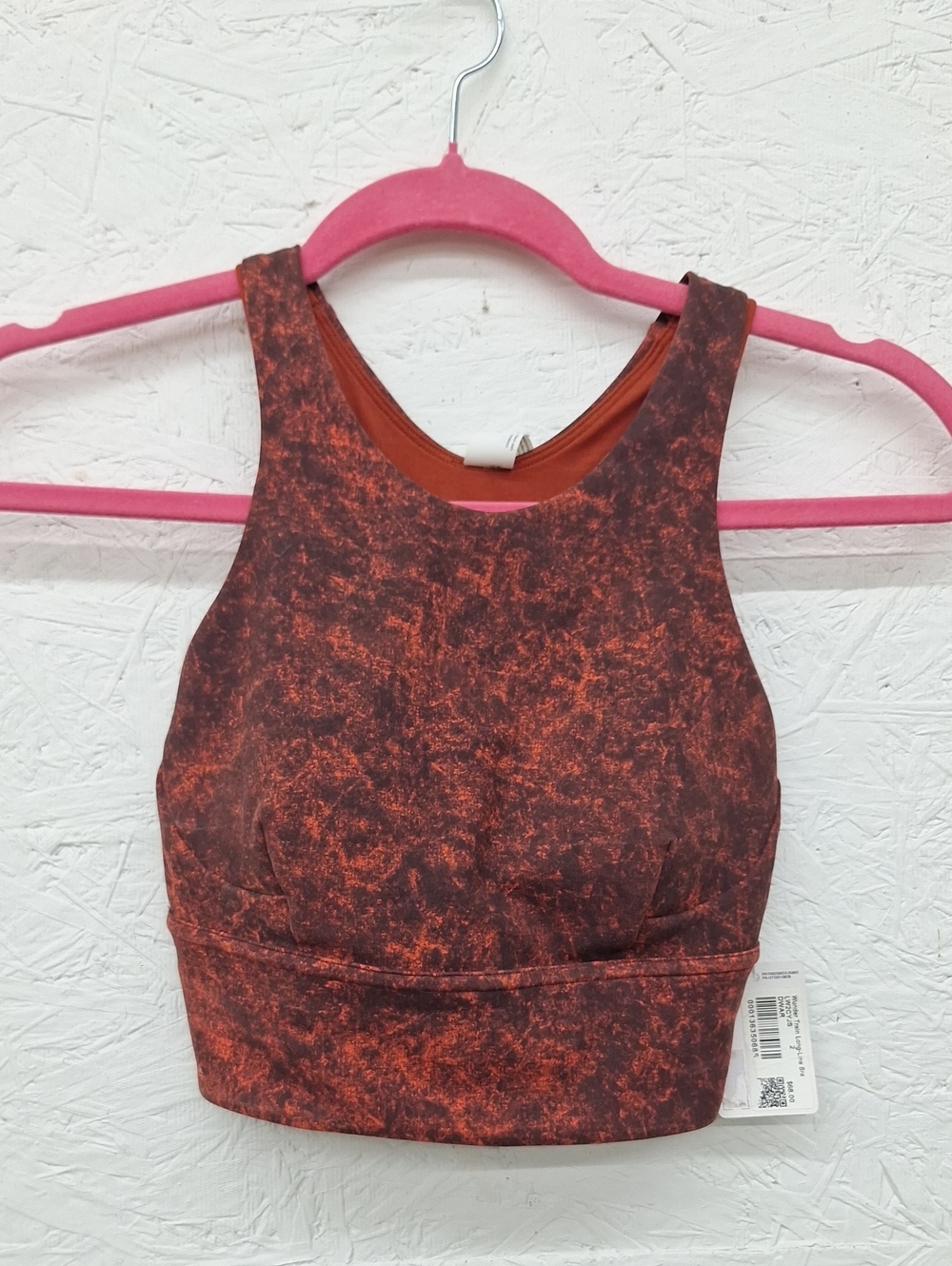 lululemon athletica Rust Marble High-Neck Crop Bodysuit